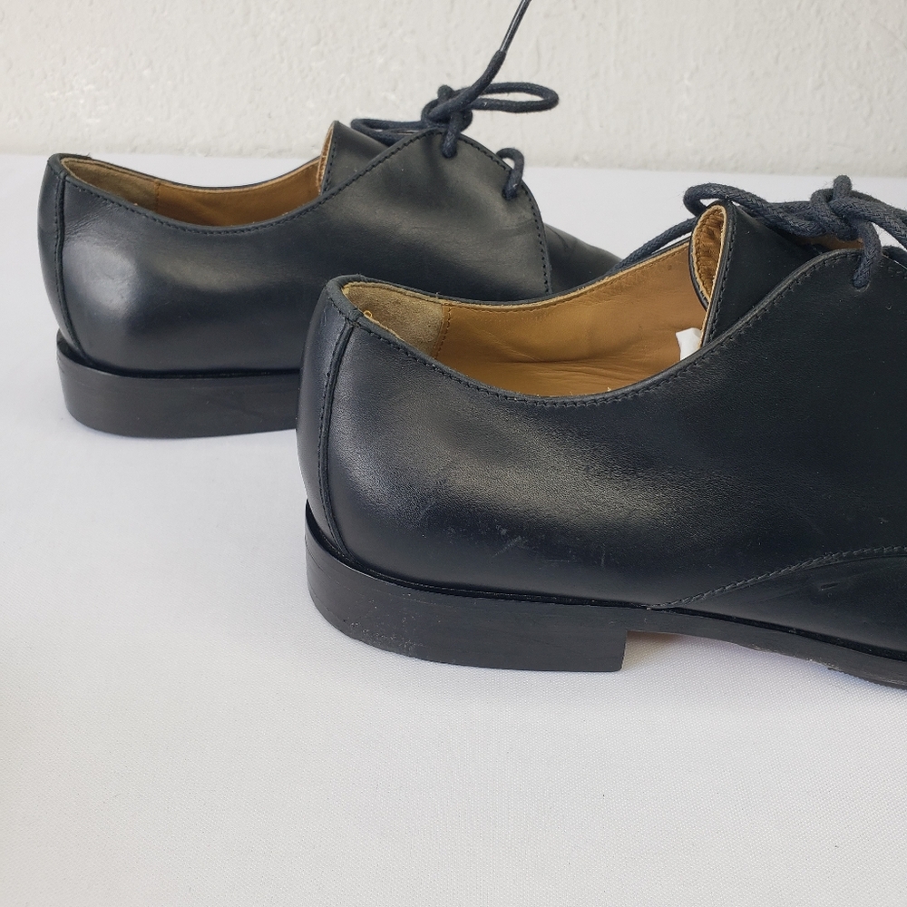 Everlane Black Leather Women's Oxfords Lace up Size 9 Made in Italy - Picture 4 of 14
